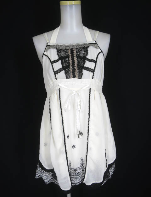 OZZ ANGELO 刺繍入りシフォンチュニック