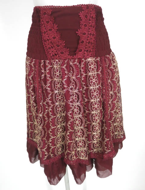 OZZ ONESTE レース重ね2wayスカート