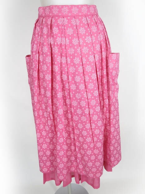 Jane Marple フラワーレースプリント レイヤードスカート