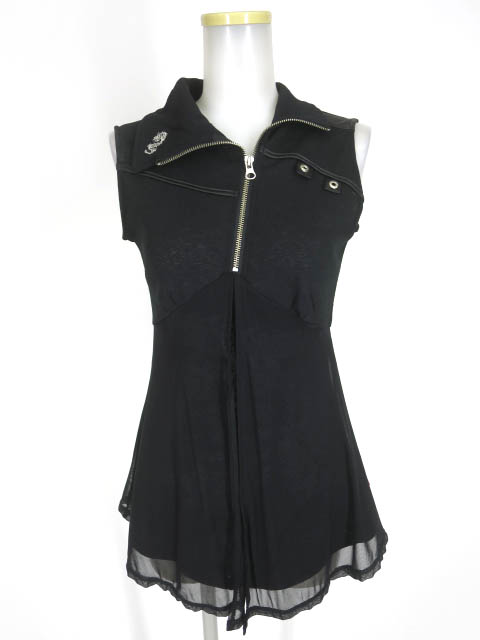 Ozz On hikozoh 龍プリントノースリーブカットソー