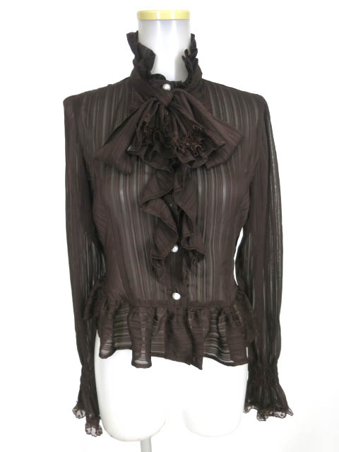 BABY, THE STARS SHINE BRIGHT ストライプシフォンブラウス