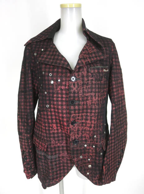 h.NAOTO チェック柄ジャケット