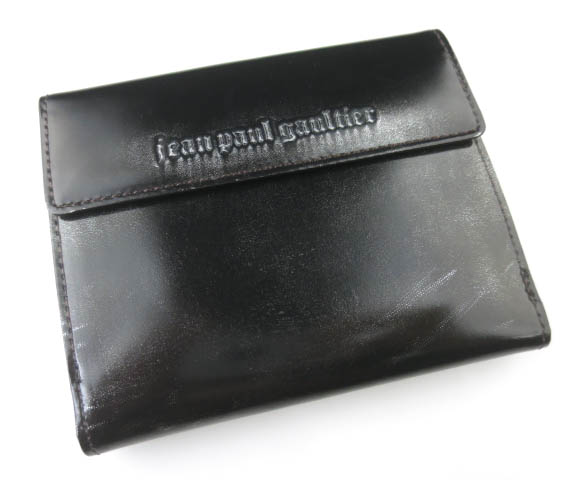 Jean Paul GAULTIER ロゴ型押し折り財布