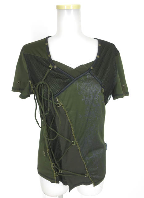 Ozz Croce 編み上げ付き半袖カットソー