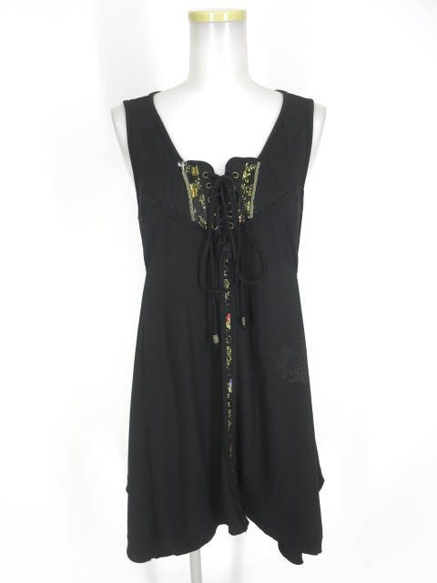 OZZ ONESTE 龍プリントノースリーブチュニック