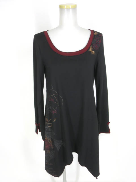 OZZ ONESTE / 和チャイナ長袖チュニック / オッズオン オッズオネスト