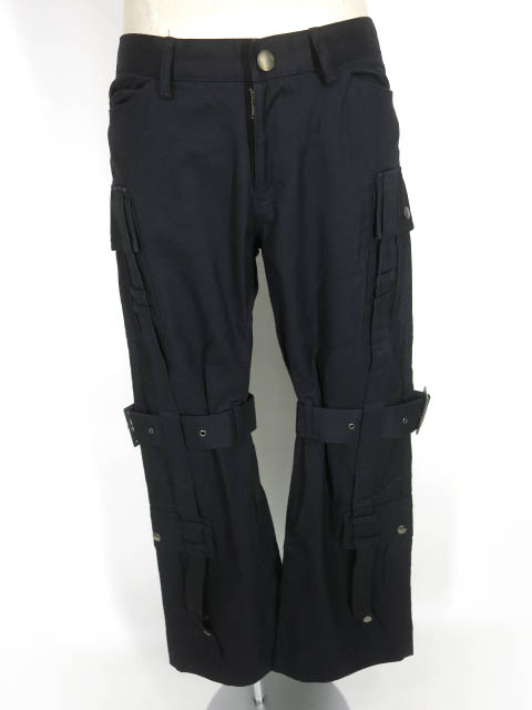 BPN 腿ベルト付きブーツカットパンツ