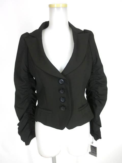 BPN 袖シャーリングテーラードジャケット