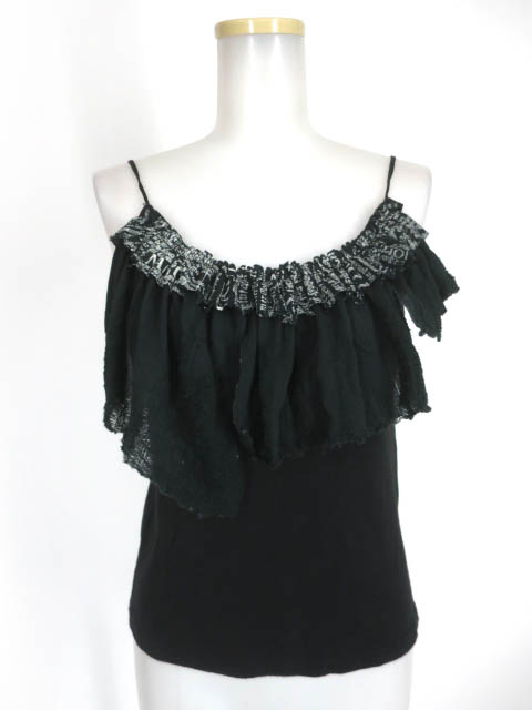 h.NAOTO ダメージネット付きキャミソール