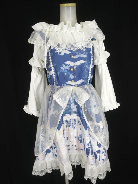 逗醤 天使柄ジャンパースカート & プルオーバーブラウス