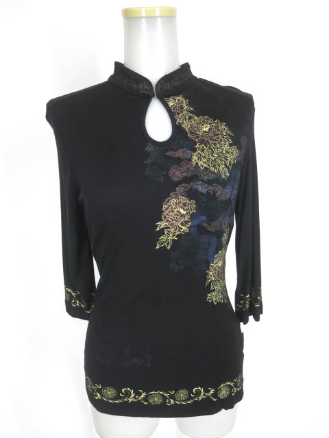 OZZ ONESTE チャイナ七分袖カットソー