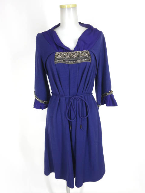 Rozen Kavalier メタルビーズ付きニットワンピース