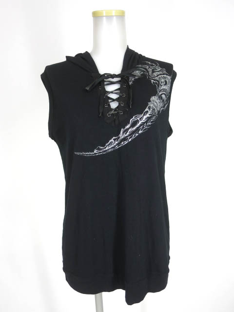 h.NAOTO ROCKERS H BABY フード付きノースリーブカットソー