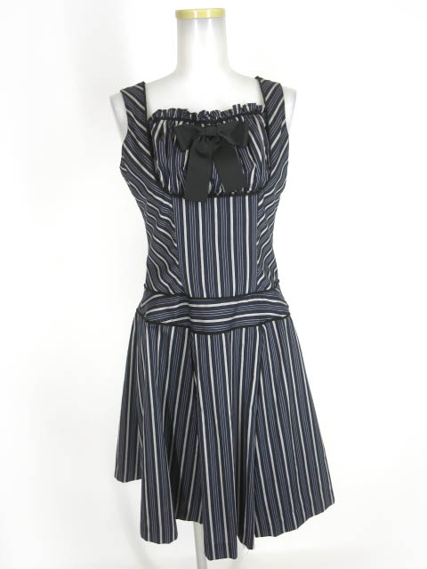 Victorian maiden レジメンタルストライプジャンパースカート