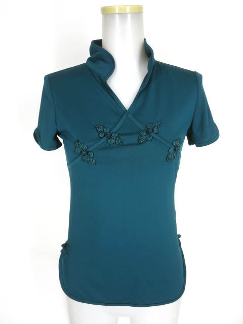 Ozz On チャイナ半袖カットソー