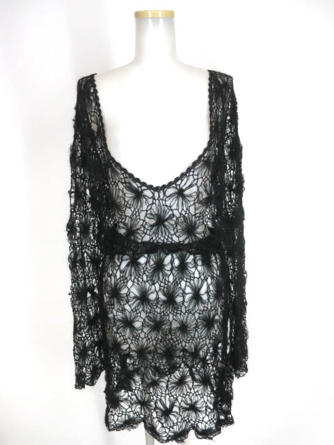 ALGONQUINS 透かし編みニットワンピース