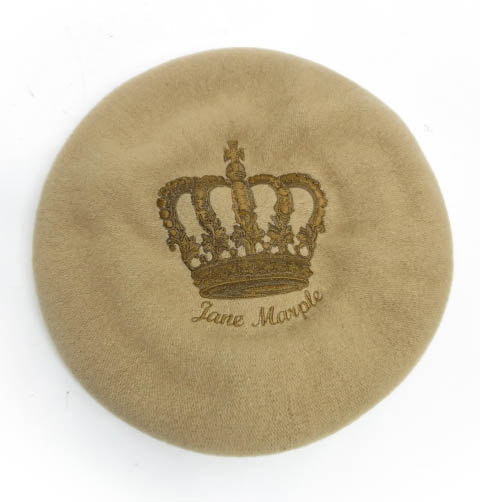 Jane Marple クラウンエンブロイダリーのベレー帽
