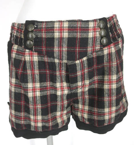 Ozz Croce チェック柄ツイードショートパンツ