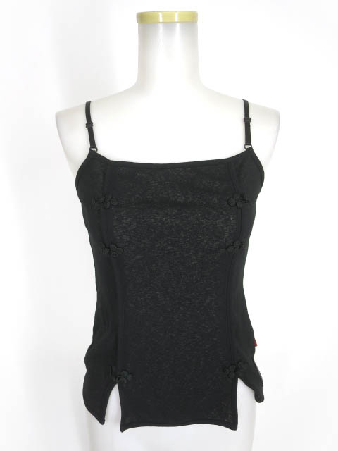 Ozz On hikozoh チャイナボタン付きキャミソール