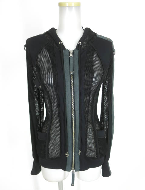 Ozz Croce ジップアップメッシュパーカー