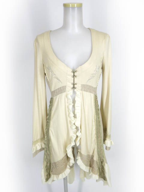 OZZ ANGELO フックボタンロングカーディガン