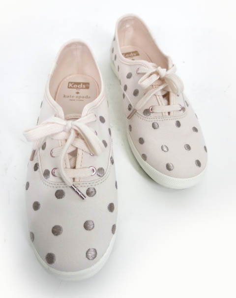 kate spade ドット刺繍スニーカー