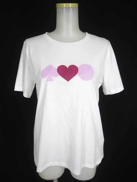 kate spade ラメハートプリントTシャツ