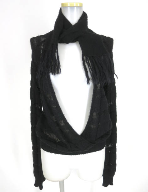 JEAN'S Paul GAULTIER ストール衿プルオーバー ニットセーター