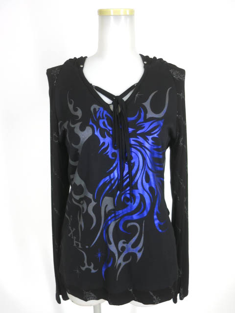 Sixh. トライバルプリントプルオーバーパーカー