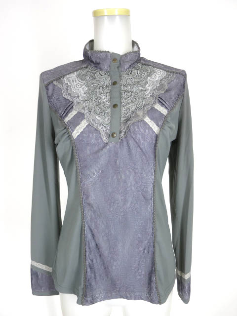 Rozen Kavalier レース重ねハイネック長袖カットソー