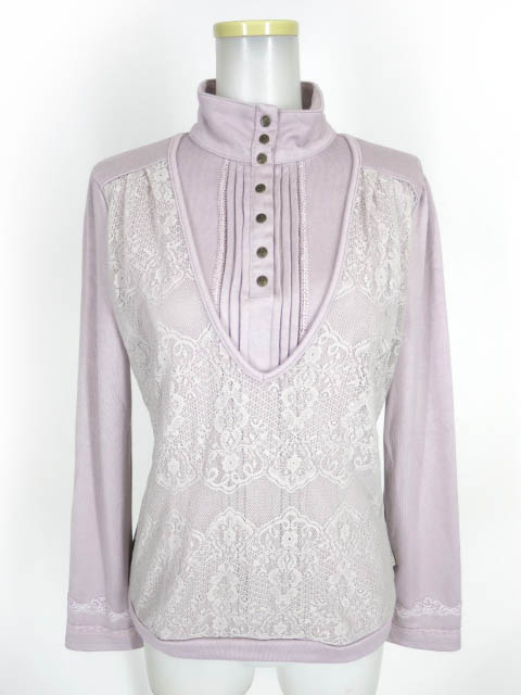 Rozen Kavalier レース重ねハイネックニットプルオーバー