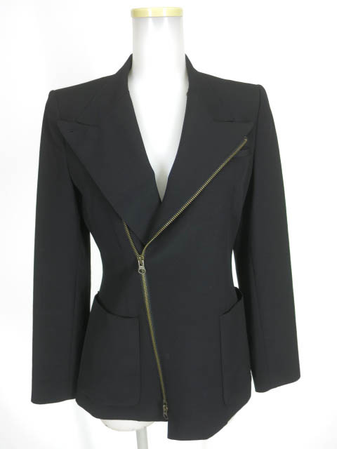 Jean Paul GAULTIER FEMME ジップデザインテーラードダブルジャケット
