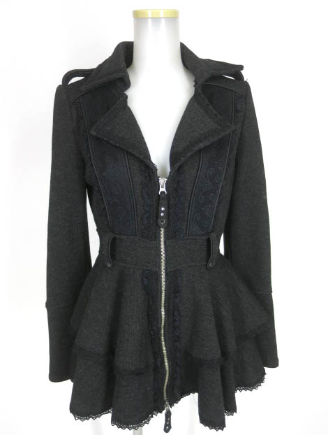 Ozz Croce 薔薇刺繍ショートコート