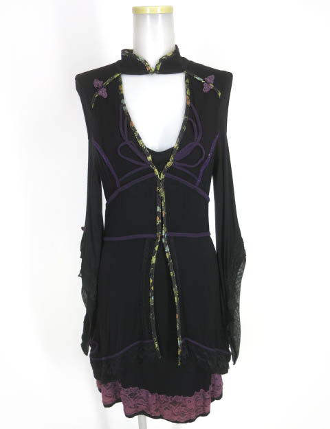 OZZ ONESTE 肩出しレイヤードワンピース