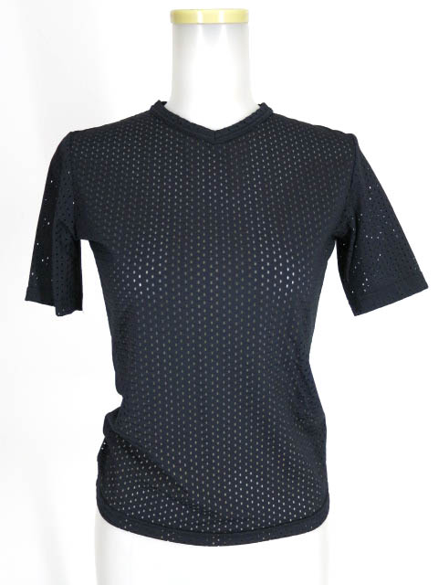 JPG Vネックメッシュ半袖カットソー