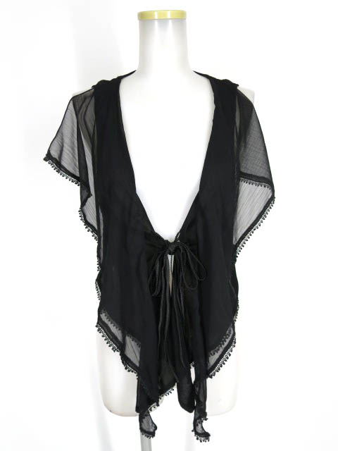 OZZ ONESTE 蝶プリントジレ