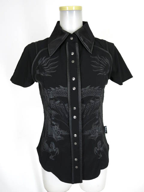 Ozz Croce 龍プリント半袖シャツ