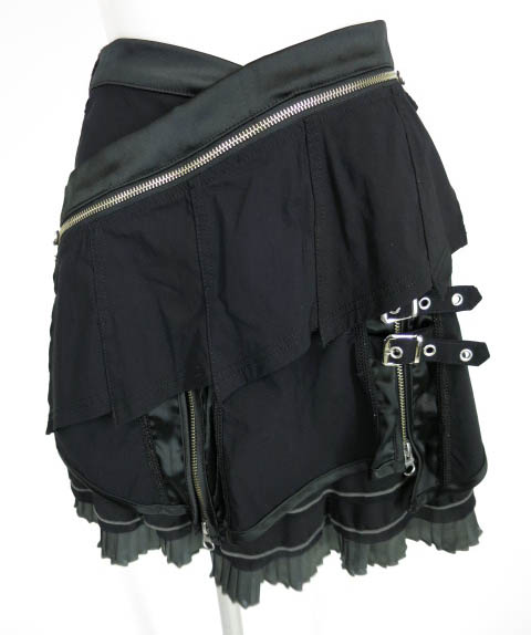 Ozz Croce クロス刺繍入りアシンメトリースカート