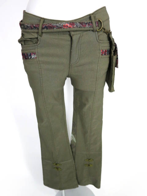 OZZ ONESTE ベルトポーチ付きブーツカットチャイナパンツ