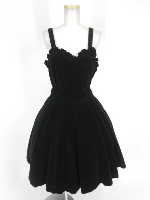 Heart E 別珍ジャンパースカート