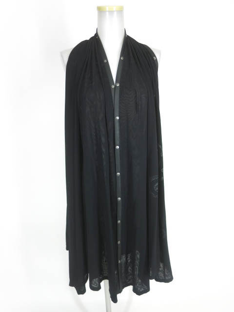 Ozz Croce メッシュチュールロングジレ