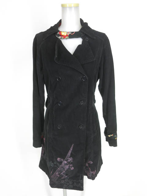 gouk コーデュロイダブルコート