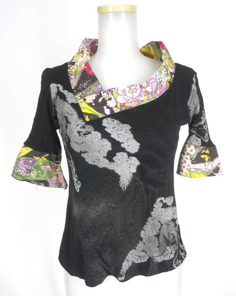 gouk 着物襟カットソー