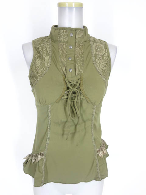 OZZ ONESTE レース付きノースリーブカットソー