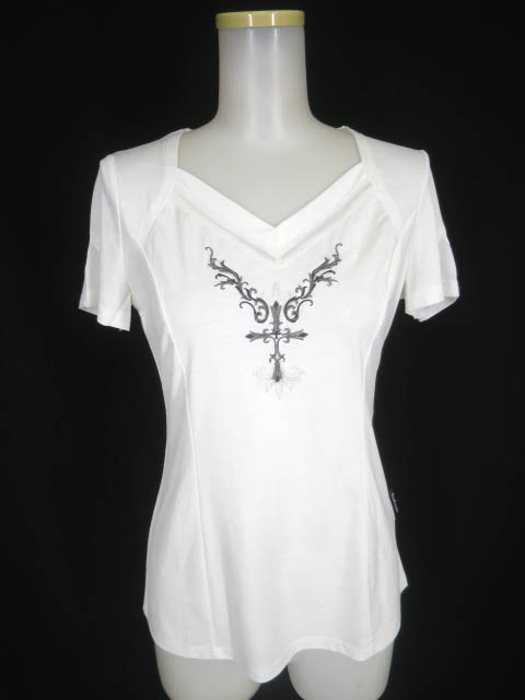 Ozz Croce クロス刺繍入り半袖カットソー