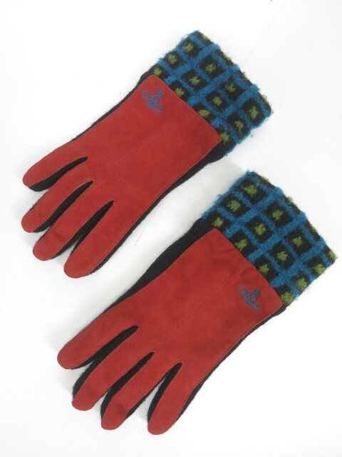 Vivienne Westwood レザー＆ニット コンビ 手袋