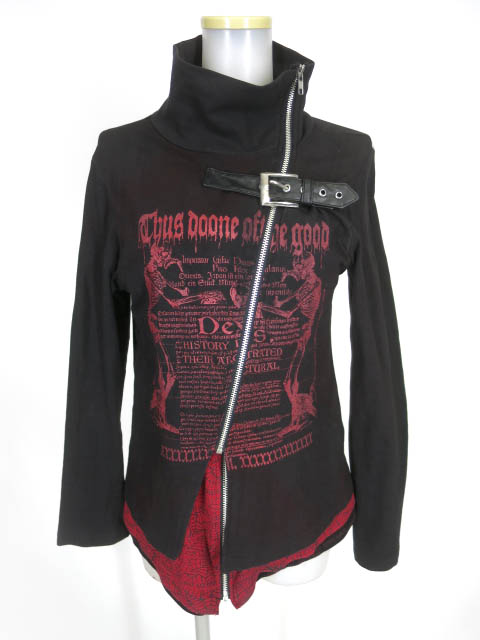 h.ANARCHY レイヤードジップカーディガン