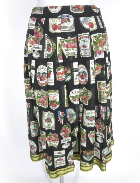 Jane Marple Cherry label タックスカート