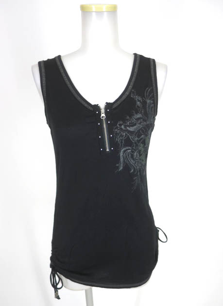 Ozz Croce エンブレムプリントタンクトップ