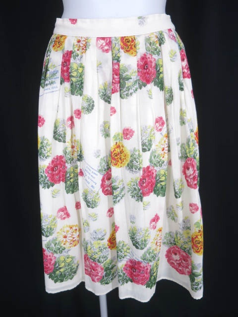 Jane Marple フラワーボールプリントスカート